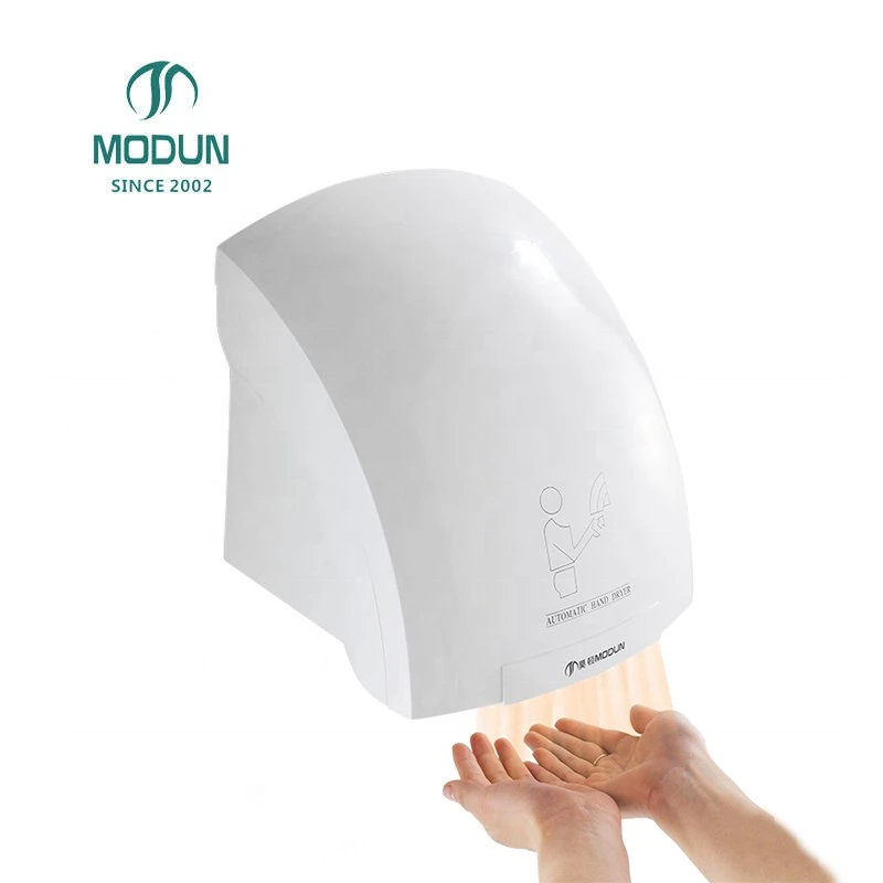 Secador de manos autom&aacute;tico el&eacute;ctrico cl&aacute;sico de montaje en pared activado por sensor Modun de 2000 W para uso dom&eacute;stico y hotelero