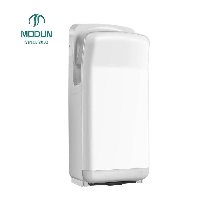 Secador de manos el&eacute;ctrico autom&aacute;tico con motor sin escobillas para inodoros/ba&ntilde;os de hotel Material ABS Aire fr&iacute;o y caliente de alta velocidad