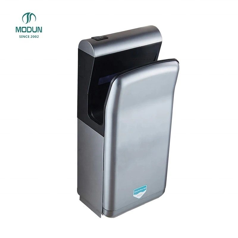 Modun Commercial Hotel Filtro de secador de manos de secado por chorro de inducci&oacute;n activado por sensor Dise&ntilde;o delgado Tiempo de secado de 10 s para inodoros