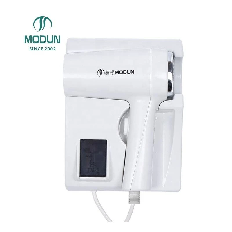 MODUN El mejor secador de pelo el&eacute;ctrico de montaje en pared Difusor Motor de CA Construcci&oacute;n de pl&aacute;stico 220 V 1100 W Garant&iacute;a de 2 a&ntilde;os para el hogar del hotel M-1288N