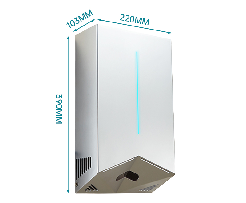 Secadores de manos Jetblade de doble cara de plástico, secador de manos automático de alta velocidad para inodoro, secador de manos eléctrico Airblade V para Baño