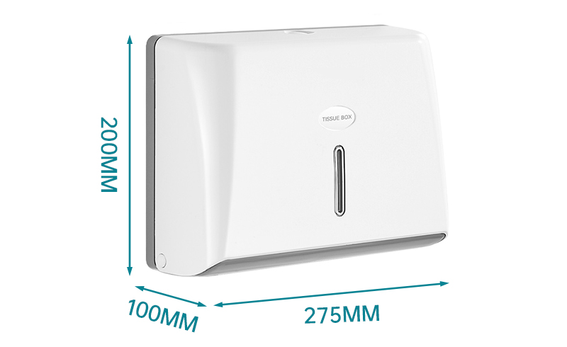 Dispensador de rollo de papel Dispensador de papel higiénico Dispensador de toallas de papel plegable múltiple montado en la pared 5825ABS-W