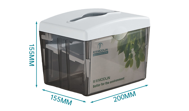 Dispensador de servilletas plegable en Z para uso hotelero, plástico moderno, color negro transparente, 5817G