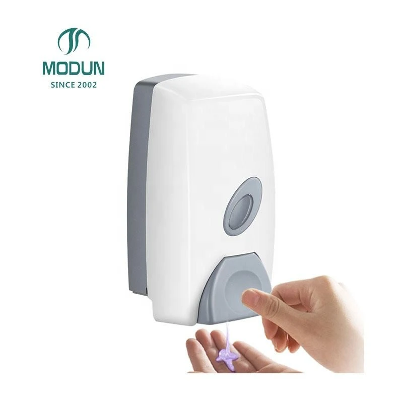 Dispensador manual de pl&aacute;stico para montaje en pared, dispensador de jab&oacute;n de tocador M-6201