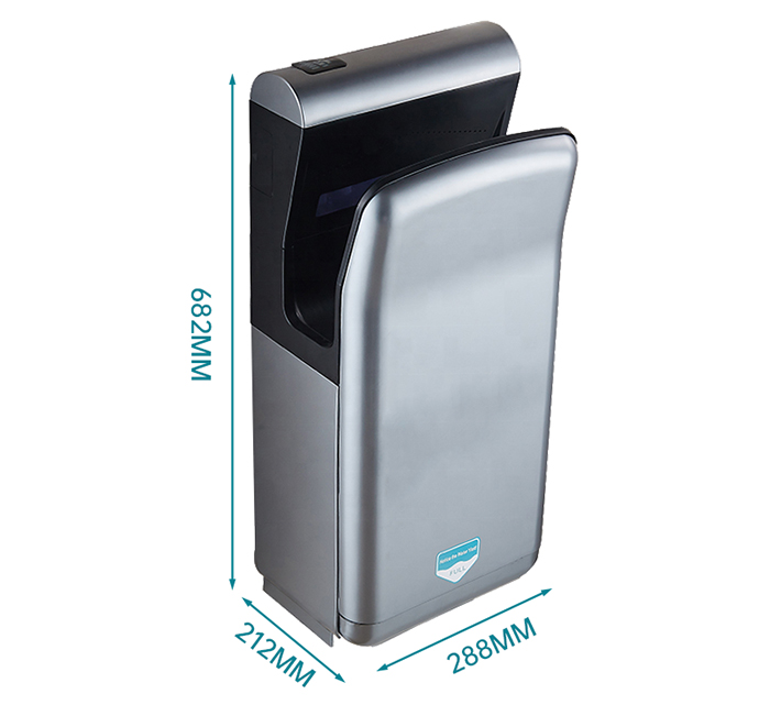 Modun Commercial Hotel Filtro de secador de manos de secado por chorro de inducción activado por sensor Diseño delgado Tiempo de secado de 10 s para inodoros